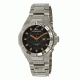 Chronotech Active Metal Gear 7142  Watch - Stainless Steel Band, Orange Hands, Black Face Ct.7142m/05m