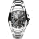 Chronotech Reloaded 7024  Watch - Silver Band, Black Face Ct.7024am/32m