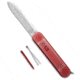 Chuck Gedraitis Chuck Gedraitis Alox SAS Linerlock Red Lined Aluminum 3.25" Satin, Red, Nitro-V, adult, BHQ-235731