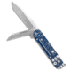 Chuck Gedraitis Knives Magic Automatic Folding Knife, 3.20in, Nitro V Steel, Clip Point, Wharncliffe Blade, Blue Handle, Blue/Gray, 7.18 inch, BHQ-218911