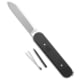 Chuck Gedraitis Knives Swiss Army Switchblade Automatic Folding Knife, 3.25in, Nitro V Steel, Drop Point Blade, Aluminum, Black Handle, Black/Gray, 7.37 inch, BHQ-218909