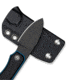 CIVIVI Baby Banter Fixed Blade Knife, 2.39 in, Nitro-V Steel Black Stonewashed Blade, Drop Point Blade, G10 Black/Blue Handle, C23045-1