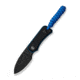 CIVIVI Baby Banter Fixed Blade Knife, 2.39 in, Nitro-V Steel Black Stonewashed Blade, Drop Point Blade, G10 Black/Blue Handle, C23045-1