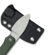 CIVIVI Baby Banter Fixed Blade Knife, 2.39 in, Nitro-V Steel Stonewashed Blade, Drop Point Blade, Canvas Micarta Green Handle, C23045-2