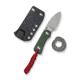 CIVIVI Baby Banter Fixed Blade Knife, 2.39 in, Nitro-V Steel Stonewashed Blade, Drop Point Blade, Canvas Micarta Green Handle, C23045-2