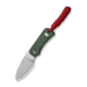 CIVIVI Baby Banter Fixed Blade Knife, 2.39 in, Nitro-V Steel Stonewashed Blade, Drop Point Blade, Canvas Micarta Green Handle, C23045-2