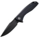CIVIVI Baklash Linerlock Folding Knife, 3.5" black stonewash finish 9Cr18MoV stainless bla, Black G10 handle, C801H