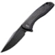 CIVIVI Baklash Linerlock Folding Knife, 3.5" black stonewash finish 9Cr18MoV stainless bla, Black G10 handle with carbon fiber onlay, C801I