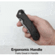 CIVIVI Button Lock Brazen Flipper &amp; Thumb Stud Knife Twill Carbon Fiber Overlay On Black G10 Handle 3.46inch Damascus Blade
