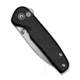 CIVIVI Mini Shakan Flipper &amp; Thumb Stud &amp; Button Lock Knife Ripple Patterned Black Aluminum Handle 2.48inch Satin Finished Nitro-v Blade