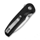 CIVIVI Mini Shakan Flipper &amp; Thumb Stud &amp; Button Lock Knife Ripple Patterned Black Aluminum Handle 2.48inch Satin Finished Nitro-v Blade