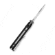 CIVIVI Mini Shakan Flipper &amp; Thumb Stud &amp; Button Lock Knife Ripple Patterned Black Aluminum Handle 2.48inch Satin Finished Nitro-v Blade