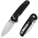CIVIVI Mini Shakan Folding Knife, 2.48 in, Nitro V Steel, Drop Point Blade, Black Aluminum Handle, C20052F-1