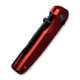 CIVIVI Mini Shakan Flipper &amp; Thumb Stud &amp; Button Lock Knife Ripple Patterned Red Aluminum Handle 2.48inch Black Stonewashed Nitro-v Blade