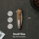 CIVIVI Mini Shakan Flipper &amp; Thumb Stud &amp; Button Lock Knife Ripple Patterned Coyote Brown Aluminum Handle 2.48inch Satin Finished Nitro-v Blade