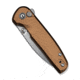 CIVIVI Mini Shakan Folding Knife, 2.48 in, Nitro V Steel, Drop Point Blade, Coyote Brown Aluminum Handle, C20052F-3