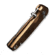 CIVIVI Mini Shakan Flipper &amp; Thumb Stud &amp; Button Lock Knife Ripple Patterned Coyote Brown Aluminum Handle 2.48inch Satin Finished Nitro-v Blade
