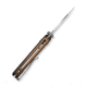 CIVIVI Mini Shakan Flipper &amp; Thumb Stud &amp; Button Lock Knife Ripple Patterned Coyote Brown Aluminum Handle 2.48inch Satin Finished Nitro-v Blade