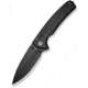 CIVIVI Sentinel Strike Ii Flipper &amp; Thumb Stud &amp; Button Lock Knife Black Aluminum Handle With Black Frn Integral Spacer