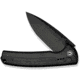 CIVIVI Sentinel Strike II Folding Knife, 3.7in, Nitro-V Steel, Drop Point Blade, Black Aluminum Handle, C22025D-1