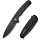 CIVIVI Sentinel Strike Ii Flipper &amp; Thumb Stud &amp; Button Lock Knife Black Aluminum Handle With Black Frn Integral Spacer