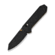 CIVIVI Thumb Stud &amp; Crossbar Lock Knife Black Burlap Micarta Handle 2.88inch Black Stonewashed 14c28n Blade
