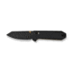 CIVIVI Thumb Stud &amp; Crossbar Lock Knife Black Burlap Micarta Handle 2.88inch Black Stonewashed 14c28n Blade