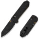 CIVIVI Thumb Stud &amp; Crossbar Lock Knife Black Burlap Micarta Handle 2.88inch Black Stonewashed 14c28n Blade