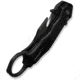 CIVIVI Amaroq Flipper &amp; Thumb Stud &amp; Button Lock Knife Black Aluminum Handle 2.11inch Black Stonewashed Nitro-v Blade