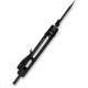 CIVIVI Amaroq Flipper &amp; Thumb Stud &amp; Button Lock Knife Black Aluminum Handle 2.11inch Black Stonewashed Nitro-v Blade