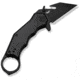 CIVIVI Amaroq Flipper &amp; Thumb Stud &amp; Button Lock Knife Black Aluminum Handle 2.11inch Black Stonewashed Nitro-v Blade