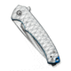 CIVIVI Voidflare Flipper Knife Greyish White Resin Handle With Scale Pattern 2.92inch Satin Finished 14c28n Blade