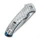 CIVIVI Voidflare Flipper Knife Greyish White Resin Handle With Scale Pattern 2.92inch Satin Finished 14c28n Blade