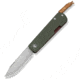 CIVIVI Slippy Sendy Slip Joint Knife Milled Green &amp; Red G10 Handle 2.81inch Satin Finished Nitro-v Blade C24075b-1, With Brown Leather Lanyard Attached