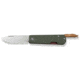 CIVIVI Slippy Sendy Slip Joint Knife Milled Green &amp; Red G10 Handle 2.81inch Satin Finished Nitro-v Blade C24075b-1, With Brown Leather Lanyard Attached