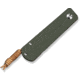 CIVIVI Slippy Sendy Slip Joint Knife Milled Green &amp; Red G10 Handle 2.81inch Satin Finished Nitro-v Blade C24075b-1, With Brown Leather Lanyard Attached