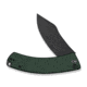 CIVIVI Outlaw Muk Flipper &amp; Button Lock Knife Teal Green G10 Handle 3.47inch Black Stonewashed 14c28n Blade