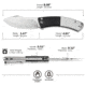 CIVIVI Outlaw Muk Flipper &amp; Button Lock Knife Black &amp; White G10 Handle 3.47inch Satin Finished 14c28n Blade