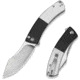 CIVIVI Outlaw Muk Flipper &amp; Button Lock Knife Black &amp; White G10 Handle 3.47inch Satin Finished 14c28n Blade