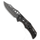 Civivi CIVIVI Biophase Button Lock Knife Gray Aluminum/CF/Black G-10 3.5" Damascus, Black/Gray, Damascus, adult, BHQ-204686