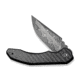 CIVIVI Bluetick Assisted Opening Folding Knife, 3.47in, Damascus, Drop Point, G10/Carbon Fiber Handle, Gray, C23050-DS2