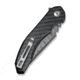 CIVIVI Bluetick Flipper Knife Carbon Fiber Overlay On Black G10 Handle