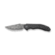CIVIVI Bluetick Flipper Knife Carbon Fiber Overlay On Black G10 Handle