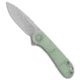 Civivi CIVIVI Elementum Liner Lock Knife Natural G-10 2.9" Bead Blast S35VN, Jade, CPM S35VN, adult, BHQ-113481