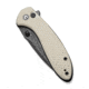 CIVIVI Faeger Flipper &amp; Thumb Stud &amp; Button Lock Knife Milled Ivory G10 Handle