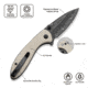 CIVIVI Faeger Flipper &amp; Thumb Stud &amp; Button Lock Knife Milled Ivory G10 Handle