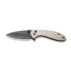 CIVIVI Faeger Flipper &amp; Thumb Stud &amp; Button Lock Knife Milled Ivory G10 Handle