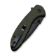 CIVIVI Faeger Flipper &amp; Thumb Stud &amp; Button Lock Knife Milled Od Green G10 Handle