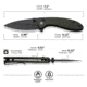 CIVIVI Faeger Flipper &amp; Thumb Stud &amp; Button Lock Knife Milled Od Green G10 Handle