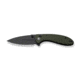 CIVIVI Faeger Flipper &amp; Thumb Stud &amp; Button Lock Knife Milled Od Green G10 Handle